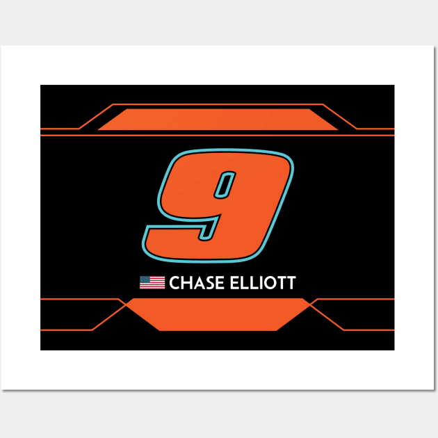 Chase Elliott #9 2023 NASCAR Design Wall Art by AR Designs 